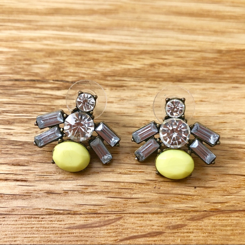 💎3 for $15💎 Bold Yellow Rhinestone Earrings